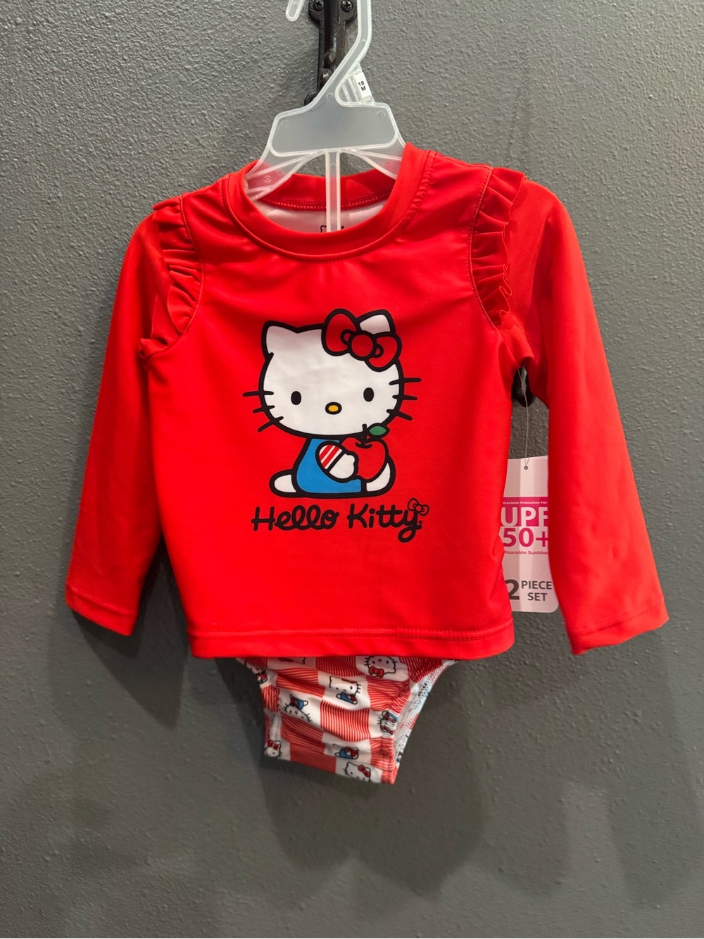 Hello Kitty Pink Infant Swim Top and Bottom Set